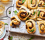 Fig and shallot bread with honey-baked Camembert | Tesco Real Food