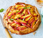 Nectarine and basil galette | Tesco Real Food