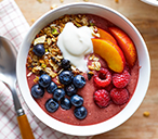 Raspberry and Nectarine Smoothie Bowl | Breakfast Recipes | Tesco Real Food