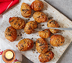 Sage and rainbow peppercorn hasselback potatoes | Tesco Real Food