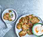 Mini pea pancakes | Tesco Real Food