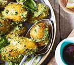 New potatoes with creamy basil and spinach pesto | Tesco Real Food