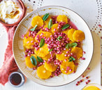 Oranges and pomegranate in sherry and cinnamon syrup | Tesco Real Food