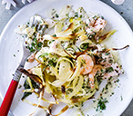 Creamy fish pie with parsnip crisp topping | Tesco Real Food