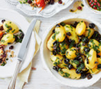 New potatoes with mint oil and black olives | Tesco Real Food
