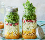 Cauliflower Rice Salad Jars | Cauliflower Recipes | Tesco Real Food