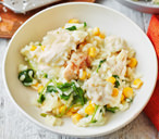 Chicken, sweetcorn and watercress risotto recipe