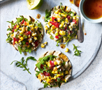 Crab & Sweetcorn Tostadas | Sweetcorn Recipes | Tesco Real Food