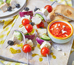 Greek Salad Kebab Recipe | Salad Recipes | Tesco Real Food