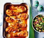 Sriracha chicken with beetroot, avocado and black bean salad | Tesco Real Food