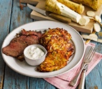 Potato, horseradish and spring onion rösti | Tesco Real Food