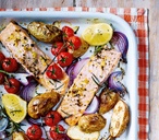 Potato & Salmon Traybake | Salmon Recipes | Tesco Real Food