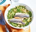 Sea Bass with Greens | Fish Recipes | Tesco Real Food