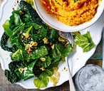 Stir-fried greens with garlic chips and chilli | Tesco Real Food
