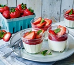 Strawberry Jelly Panna Cottas | Strawberry Recipes | Tesco Real Food