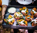 Roast Sweet Potatoes | Party Recipes | Tesco Real Food