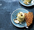Mango and pistachio kulfi with golden snaps | Tesco Real Food