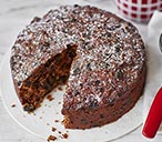 Quick Cherry And Almond Christmas Cake Recipe | Christmas Baking recipes | Tesco Real Food