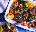 Seafood Roast With Lemons & Gremolata | Tesco Real Food