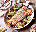 Roasted Salmon with Beetroot and Fennel | Salmon Recipes | Tesco Real Food