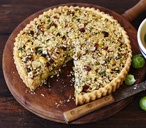 Shredded sprouts and Wensleydale crumble tart | Tesco Real Food