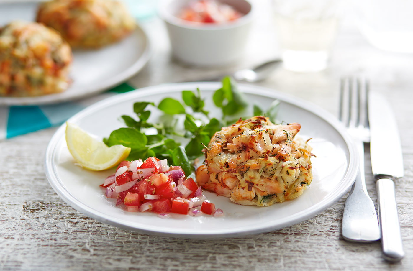 Leftover salmon and prawn fishcakes Tesco Real Food