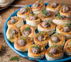 Colin McGurran's sausage and marmalade vol-au-vents | Tesco Real Food