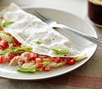Skinny ham and cheese omelettes | Tesco Real Food