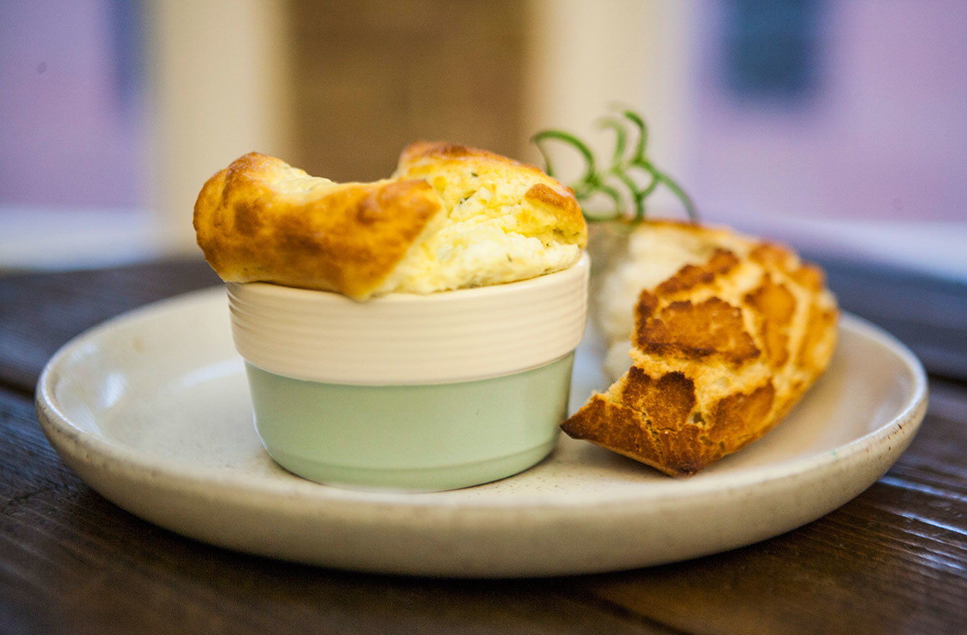 Goat’s cheese and rosemary soufflé Tesco Real Food