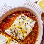 Baked cod with a rich tomato sauce | Tesco Real Food