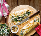 Spanakopita-inspired pancakes | Tesco Real Food