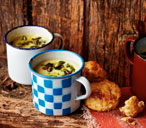 Spiced parsnip soup with coriander and chilli pesto | Tesco Real Food