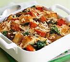 Spinach, potato and squash bake | Tesco Real Food