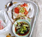 Steamed fish with soy dressing | Tesco Real Food