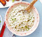 Steamed rice with toasted sesame seeds and coriander | Tesco Real Food