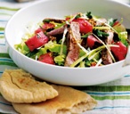 Sticky lamb, sesame and watermelon salad | Tesco Real Food