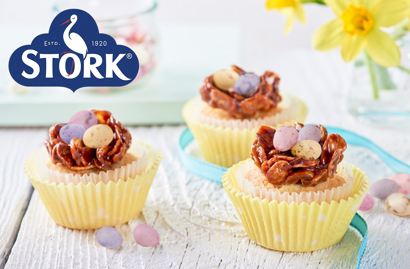 Stork Easter nest cupcakes Tesco Real Food