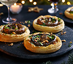 Portobello Mushroom Tarts Recipe | Christmas Starter Recipes | Tesco Real Food