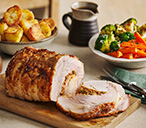 Porchetta-Style Roast Pork With Herb-Roasted Vegetables | Roast Dinner Recipes | Tesco Real Food