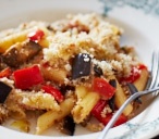 Aubergine & Pepper Pasta Bake Recipe | Tesco Real Food
