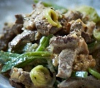 Beef stroganoff with leeks and runner beans | Tesco Real Food