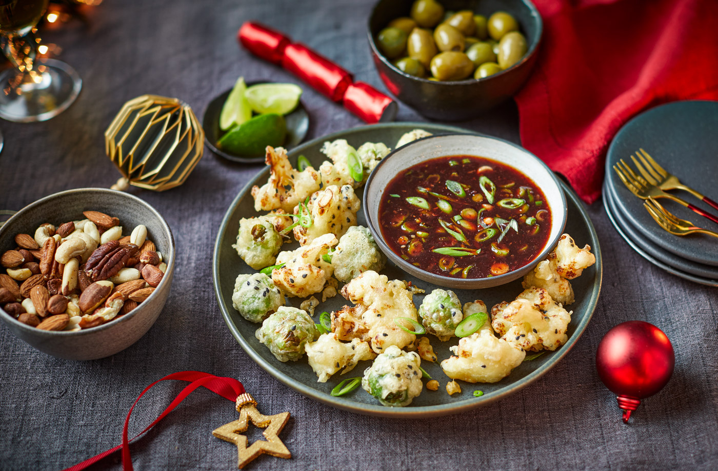 Brussels sprout and cauliflower tempura recipe