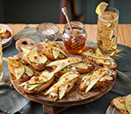 Roquefort, pear and walnut crostini | Tesco Real Food