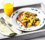 Creamed sweetcorn on wholemeal toast with chives and sundried tomatoes | Tesco Real Food