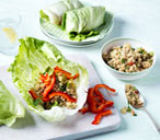 Lettuce wraps with lime, coriander and spring onion quinoa | Tesco Real Food