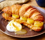 Tesco Finest sugared croissants with bananas and salted butterscotch sauce | Tesco Real Food