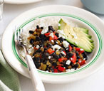 Rice and black bean burrito bowl | Tesco Real Food