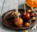 Toffee apples with chocolate, hazelnuts and sesame seeds | Tesco Real Food