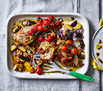 Tomato-Coated Pork Traybake | Pork Steak Recipes | Tesco Real Food