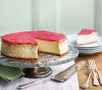 Vanilla cheesecake with rhubarb | Tesco Real Food